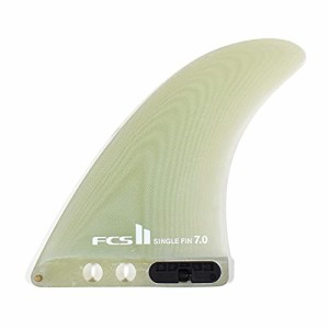 サーフィン フィン マリンスポーツ FCS II Single Performance Glass Longboard Fin - Clear - 7"