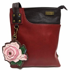 chala バッグ パッチ Chala Crossbody Phone Purse | SOFT PU Leather SWING Bag with Chala Key fob (Burgundy