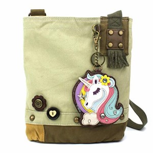 chala バッグ パッチ CHALA Patch Cross-Body Women Handbag, Sand Color Canvas Messenger Bag - Unicorn - Sa