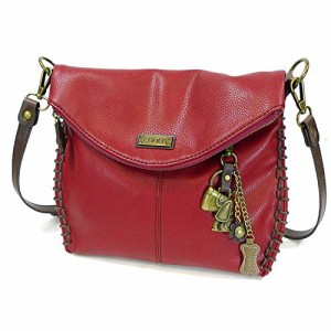 chala バッグ パッチ CHALA Charming Crossbody Bag Shoulder Handbag With Flap Top and Zipper Burgundy (Met