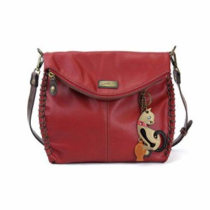 chala バッグ パッチ CHALA Charming Crossbody Bag Shoulder Handbag With Flap Top and Zipper Burgundy (Min