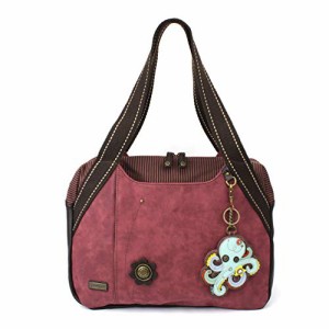 chala バッグ パッチ Chala Bag - Octopus - Burgundy