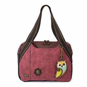 chala バッグ パッチ Chala Bowling Bag - Owl-A - Burgundy