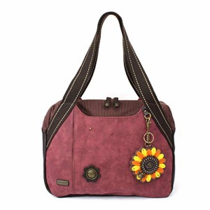 chala バッグ パッチ Chala Bowling Bag - Sunflower - Burgundy