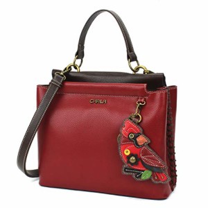 chala バッグ パッチ CHALA Charming Satchel with Adjustable Strap - Cardinal - Burgundy