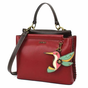 chala バッグ パッチ CHALA Charming Satchel with Adjustable Strap - Hummingbird - Burgundy