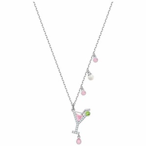 スワロフスキー ネックレス クリスタル Swarovski No Regrets Cocktail Pendant, Rhodium Plating, 