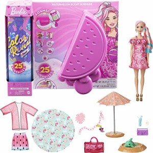 バービー バービー人形 Barbie Color Reveal Foam! Doll & Pet Friend with 25 Surprises: Scented Bubble 