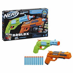 ナーフ アメリカ 直輸入 NERF Roblox Jailbreak: Armory, Includes 2 Hammer-Action Blasters, 10 Elite Da