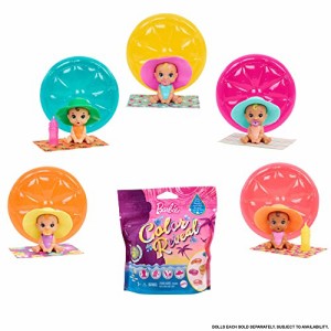 バービー バービー人形 Barbie GTT12 - Color Reveal Babies Sand & Sun Series Assortment, dla wieku 3+.