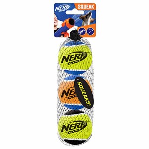 ナーフ アメリカ 直輸入 Nerf Dog Tennis Ball Dog Toy with Interactive Squeaker, Lightweight, Durable 