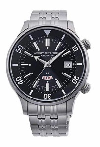 腕時計 オリエント メンズ ORIENT RA-AA0D01B1HB Men's Weekly King Diver Stainless Steel Black Dial Da