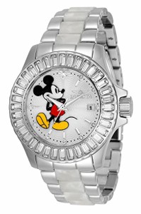 腕時計 インヴィクタ インビクタ Invicta Woman's 38mm Disney Micky Mouse White Silver Quartz Limit