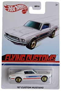ホットウィール Hot Wheels フライングカスタム '67 カスタム マスタング ホワイト GRT22 Mustang  ビー