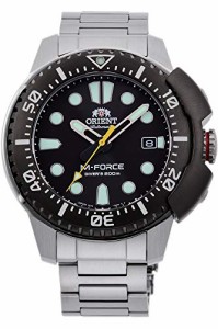 腕時計 オリエント メンズ Orient M-Force Automatic Black Dial Men's Watch RA-AC0L01B00B