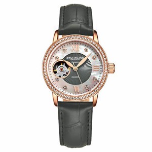 腕時計 ストゥーリングオリジナル レディース Stuhrling Women's Leather Dress Watch with Crys