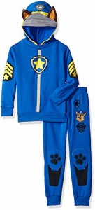 パウパトロール 子供服 パーカー ズボンセット 3T 日本サイズ100相当 チェイス ブルー キッズ フ