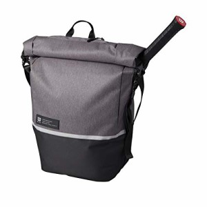 テニス バッグ ラケットバッグ WILSON Roll Top Tennis Backpack - Grey/Black