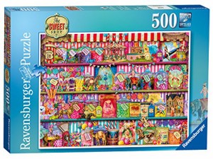 ジグソーパズル 海外製 500ピース お菓子屋さん 約50x36センチ 絵画・アート Ravensburger