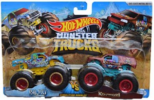 ホットウィール Hot Wheels モンスタートラック デモリションダブルス ライジューvsコウモリ ダイ