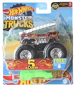 ホットウィール Hot wheels モンスタートラック 5アラーム12/75 モンスタートラックライブ03/07 ダイ