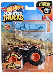 ホットウィール Hot Wheels モンスタートラック タイガーシャーク クラッシュドダイキャストカー