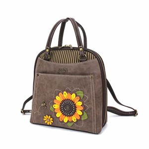 chala バッグ パッチ Chala Group Handbags Sunflower Convertible Backpack Purse Flower Lover, Stone Gray, 