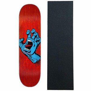 デッキ スケボー スケートボード Santa Cruz Skateboards Deck Screaming Hand Red 8.0" x 31.6" with 