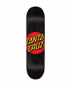 デッキ スケボー スケートボード SANTA CRUZ 8.25" x 31.83" Skateboard Deck - Classic Dot, Black