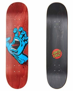 デッキ スケボー スケートボード SANTA CRUZ 8.0" x 31.6" Skateboard Deck - Screaming Hand, Red