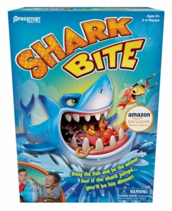 ボードゲーム 英語 アメリカ Pressman Shark Bite with Let's Go Fishin' Card Game (Amazon Exclusive)