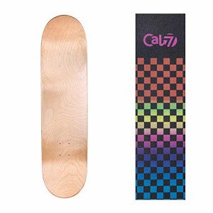 デッキ スケボー スケートボード Cal 7 Natural Skateboard Deck with Graphic Grip Tape | 7.75, 8, 8