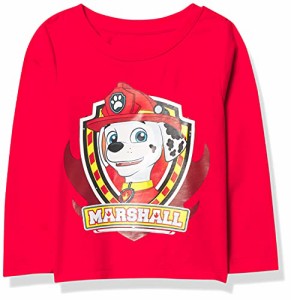 パウパトロール 子供服 長袖Tシャツ 2T 日本サイズ95相当 マーシャル レッド キッズ ファッション