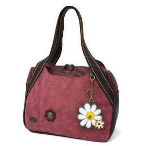 chala バッグ パッチ CHALA Bowling Bag - Daisy - Burgundy