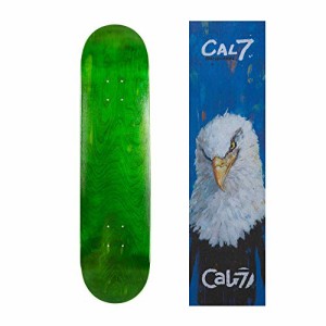 デッキ スケボー スケートボード Cal 7 Green Skateboard Deck with Graphic Grip Tape | 7.75, 8, 8.2