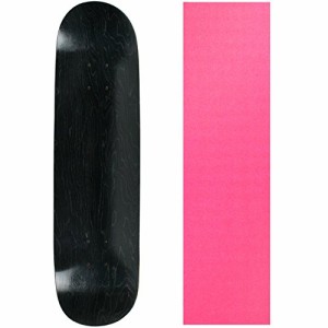 デッキ スケボー スケートボード Moose Skateboard Deck Blank Stained Black 7.5" Pink Grip