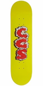 デッキ スケボー スケートボード [CCS] Furry Letters Skateboard Deck Yellow 7.00"