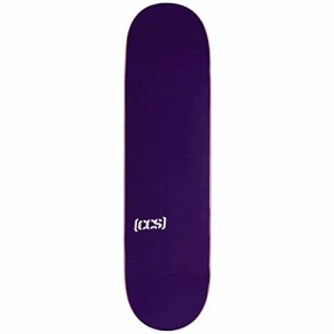 デッキ スケボー スケートボード [CCS] Logo Skateboard Deck Purple 7.75"