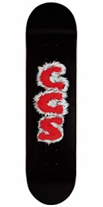 デッキ スケボー スケートボード [CCS] Furry Letters Skateboard Deck Black 7.50"