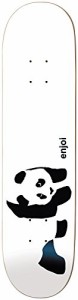 デッキ スケボー スケートボード Enjoi Panda Logo R7 Skateboard Deck, Whitey, 7.75" W