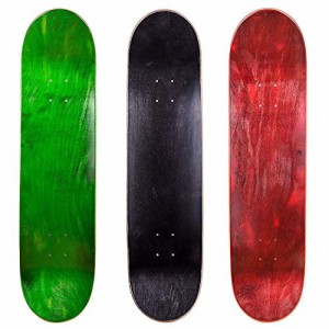 デッキ スケボー スケートボード Cal 7 Blank Maple Skateboard Decks (Green, Black, Red, 7.75 inch)