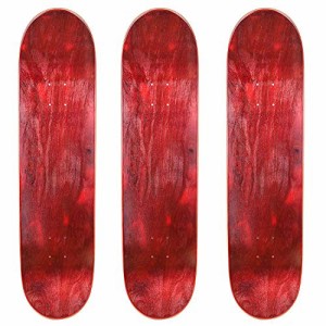 デッキ スケボー スケートボード Cal 7 Blank Maple Skateboard Decks (Red, 7.75 inch)