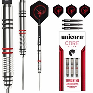 海外輸入品 ダーツ Unicorn Steel Tip Darts Set | Core Plus | Tungsten Barrels | 25 g