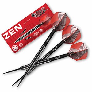 海外輸入品 ダーツ Shot Darts Steel Tip, Zen Kyudo (22g/ 24g/ 26g) 80% Tungsten Barrels, Center Weighte