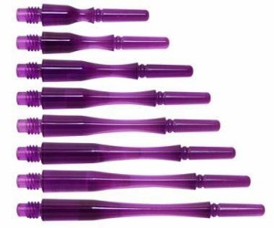 海外輸入品 ダーツ シャフト NineDartOut.us Purple Fit Shaft Gear - Hybrid Spinning (#1 Extra Short 