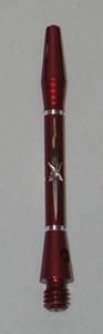 海外輸入品 ダーツ シャフト US Darts - Diamond Cut Star RED Dart Shafts - 2 Sets (6 shafts), 2BA Sh