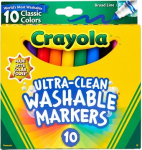 クレヨラ アメリカ 海外輸入 Crayola Ultra-Clean Washable Markers, Broad Line, 8 Count (2 Pack)