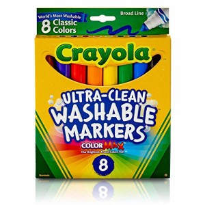 クレヨラ アメリカ 海外輸入 8 ct. Crayola Broad Line Washable Markers