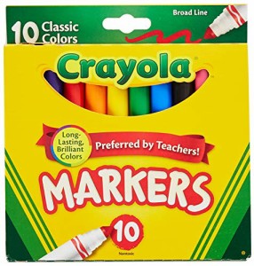 クレヨラ アメリカ 海外輸入 Crayola 758114552570 Broad Line Markers, Classic Colors 10 Each (Pack o