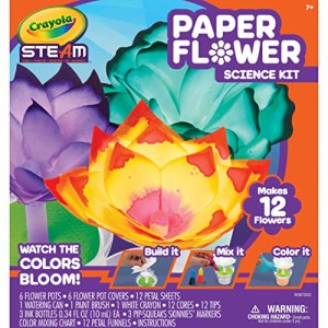 クレヨラ アメリカ 海外輸入 Crayola Paper Flower Science Kit, Color Changing Flowers, Gift for Kids